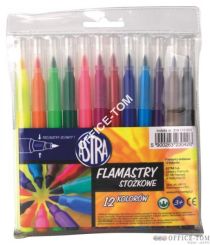 Flamastry stożkowe 12kol ASTRA