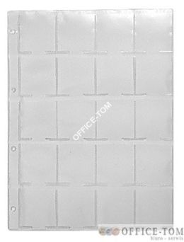 Karta foliowa WARTA 243x300 na holdery, 20 kieszonek