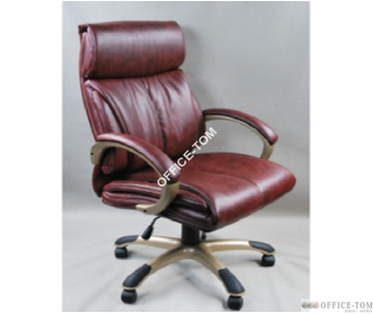 Fotel TENACE Burgundy ekoskóra Gold Nylon chrom