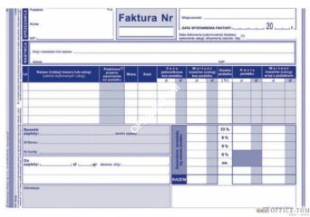 Faktura VAT MICHALCZYK I PROKOP A5 80 kartek