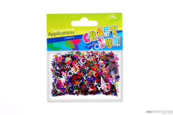 Ozdoby metaliczne Literki 14G CRAFT WITH FUN