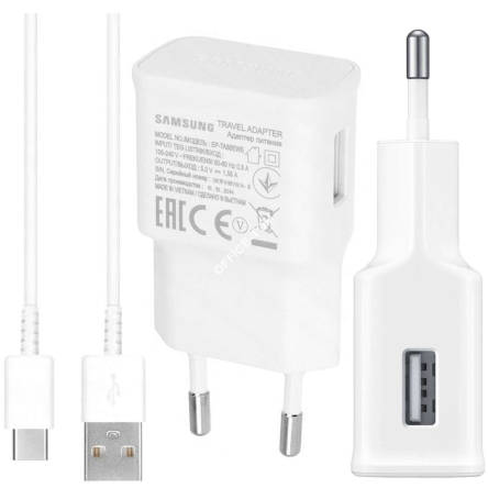 Oryginalna Ładowarka sieciowa Samsung + Kabel USB-C 1.5m biały