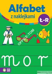 Książka ALFABET Z NAKLEJKAMI Ł-R 9788378956761 (C) Zielona Sowa