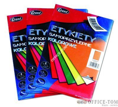 Etykieta samoprzylepna GRAND - 062 A4 różowa