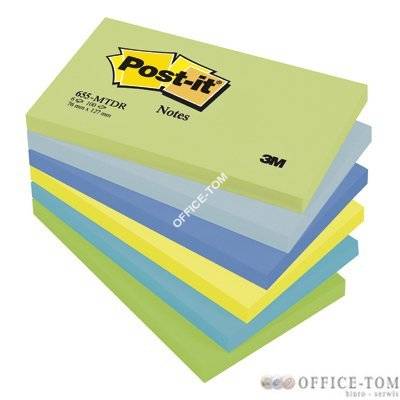 Bloczki samoprzylepne 3M POST-IT® 655MTDR 127x76 Paleta marzycielska 600k