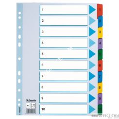 Przekładki kartonowe Mylar A4 ESSELTE, biały 1-10