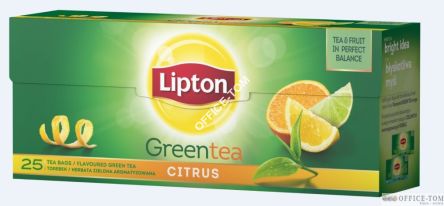Herbata LIPTON GREEN CITRUS 25szt 195779/19676601