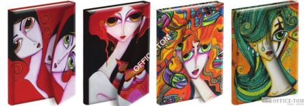 Notatnik ekskluzywny NARCISSUS 80k. Mona Titi 12x17 4 wzory