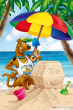 Puzzle Scooby-Doo na plaży - Puzzle Maxi 24 elementy TREFL 14115 - 2