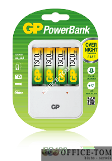 Ładowarka do akumulatorów AAA / AA PB420; zaw. 4 x 250AAHC GP Batteries GPRHOPB42036