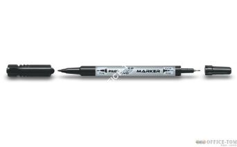 Marker PILOT dwustronny do płyt CD/DVD czarny