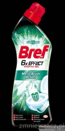 Żel do mycia WC Bref 750ml 6 x Effect MicroBrush