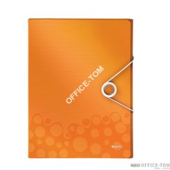 Teczka z gumką Leitz WOW, 30 mm 250k A4 Metaliczna pomarańczowa