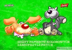 Zeszyt papierów kolorowych samoprzylepnych B5-, 8k. UNIPAP