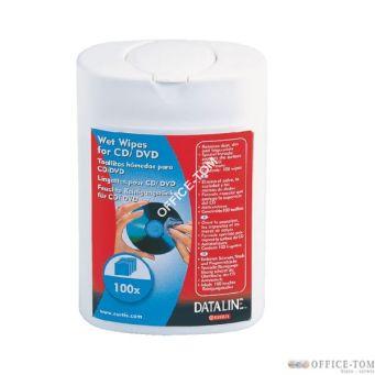Chusteczki czyszczące do CD/DVD ESSELTE DATALINE (100 chusteczek)