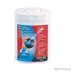 Chusteczki czyszczące do CD/DVD ESSELTE DATALINE (100 chusteczek)
