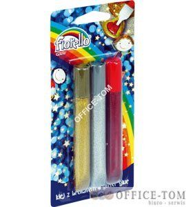 Klej brokatowy Fiorello GR-BK13 3 kolory x 13ml
