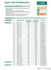 Etykieta samoprzylepna 105,0X148,0 IGEPA