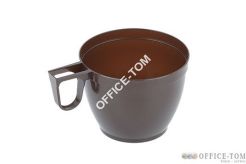 Filiżanka plastikowa brązowa 160ml (opakowanie 50szt)