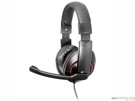 Słuchawki z mikrofonem  TRACER LOGO Mini-jack Czarny