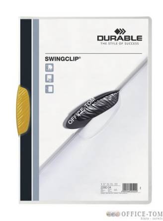 Skoroszyt DURABLE SWINGCLIP 30 żółty