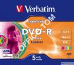 Płyta VERBATIM DVD-R  slim jewel case  4,7GB  16x  LightScribe - 8