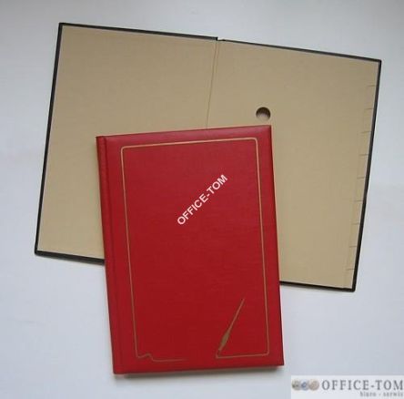 Teczka do podpisu z gąbką  - bordo Warta