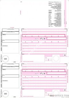 2-odcinkowe polecenie przelewu MICHALCZYK I PROKOP A4 teczka 100 kartek