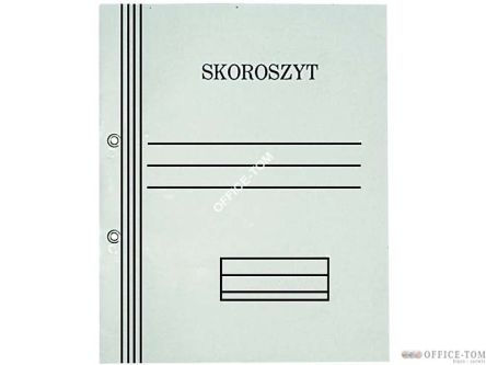 Skoroszyt oczkowy biały A4 pełny 350g/m2, opakowanie 50 szt.