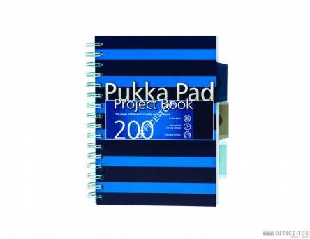 Project Book Navy A5 różowy,niebieski (3 szt mix kolorów) PUKKA
