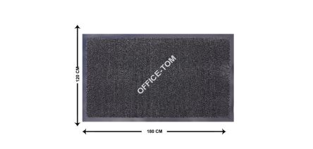 Wycieraczka wewnętrzna grafitowa/czarna 120 x 180cm