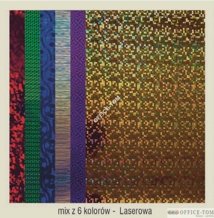 Karton A2 250gr.holographic-laser  mix (24) CORMORAN *7832