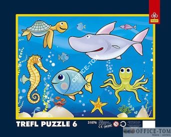 Puzzle W oceanie - Puzzle Ramkowe 6 elementów TREFL 31076