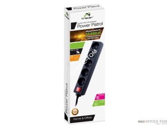 Listwa TRACER PowerPatrol czarna 1.8m 5gniazd TRL-100A