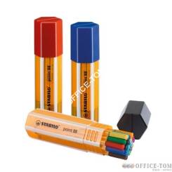 Cienkopis STABILO point 88 0,4mm, plastikowy pojemnik Big point Box 20 szt.