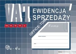 Ewidencja VAT sprzedazy A5 N! MICHALCZYK I PROKOP offset Vu04