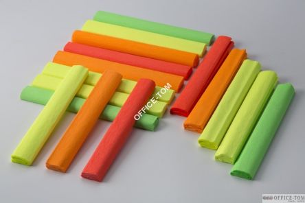 Bibuła marszczona 25x200cm - fluo, pomarańczowy, 5 rolek HA 3640 2520-204 Happy Color