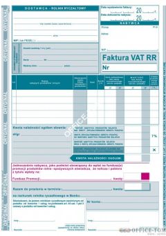 Faktura VAT RR MICHALCZYK I PROKOP A5 80 kartek