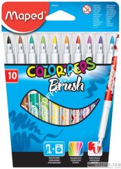 Flamastry COLORPEPS BRUSH 10szt.848010 MAPED