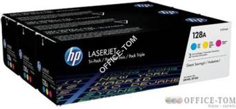 Toner HP 128A (CF371AM) niebieski + purpurowy + żółty 3szt