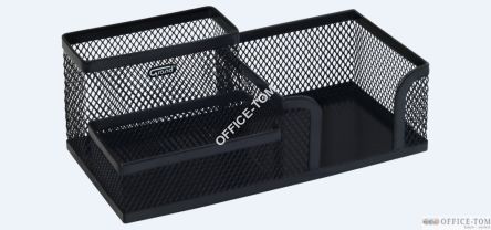 Przybornik na biurko EAGLE MW-218 siatka met. czarny