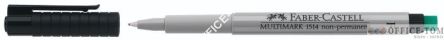 Foliopis Multimark z gumką OHP suchościeralny F CZARNY FABER-CASTELL