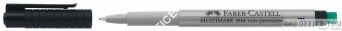 Foliopis Multimark z gumką OHP suchościeralny F CZARNY FABER-CASTELL