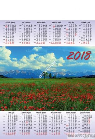 Kalendarz jedno opakowanie A1 P14 TATRY Beskidy