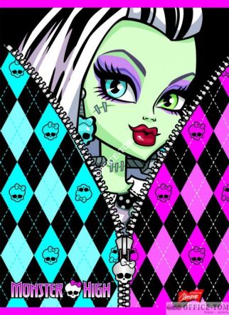 Zeszyt okładka laminowana A5, 16k., linia dwukolorowa MONSTER HIGH ST.MAJEWSKI