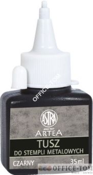 Tusz do stempli metalowych Astra 35 ml - czarny  Astra