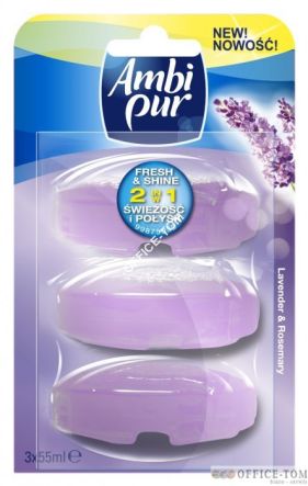 Wkładki do zawieszek do WC Ambi Pur Flush Lavender&Rosemary zapas do WC 3szt.