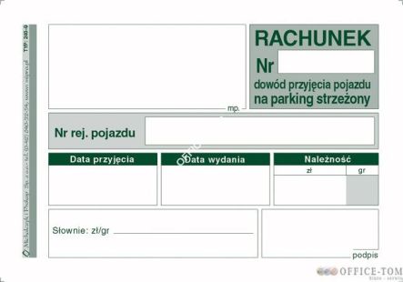 Rachunek MICHALCZYK I PROKOP A7 80 kartek
