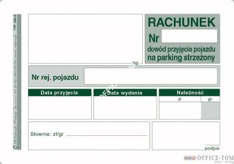 Rachunek MICHALCZYK I PROKOP A7 80 kartek