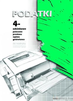 Podatki 4-odcinkowe polecenie przelewu MICHALCZYK I PROKOP A4 opakowanie 500 kartek